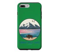 Logo de Poche The Great Salt Lake Trail Utah Bison Coque pour iPhone 7 Plus/8 Plus