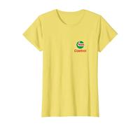 Logo de Poitrine Moderne Moto Oil Liquid Engineering PAPL1285 T-Shirt, Femme, Citron, XXL