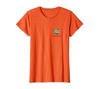 Logo de Poitrine Moderne Moto Oil Liquid Engineering PAPL1285 T-Shirt, Femme, Orange, XXL