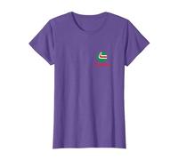 Logo de Poitrine Moderne Moto Oil Liquid Engineering PAPL1285 T-Shirt, Femme, Violet Chiné, L
