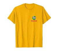 Logo de Poitrine Moderne Moto Oil Liquid Engineering PAPL1285 T-Shirt, Homme, Doré Vif, XXL