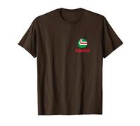 Logo de Poitrine Moderne Moto Oil Liquid Engineering PAPL1285 T-Shirt, Homme, Marron, XXL