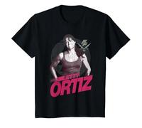 Logo de Portrait Souriant de Fast & Furious Letty Ortiz T-Shirt, Enfant, Noir, 2 Ans