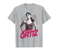 Logo de Portrait Souriant de Fast & Furious Letty Ortiz T-Shirt, Homme, Gris Chiné, S