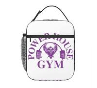 Logo de Salle de Sport, Sacs à Lunch thermiquement isolants, Femmes Bodybuilding Fitness Sac à Lunch Portable pour Camping en Plein air, Voyage Boîte de Rangement Alimentaire
