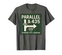 Logo de signalisation Parallel and 435 Shirt Kansas City KS Road Sign T-Shirt