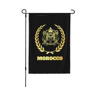 Logo Des Marocains Du Maroc Drapeaux Suspendre Drapeaux De Jardin Double Face Drapeau De Cour Pour Toutes Les Saisons Fêtes Intérieure 30X45cm