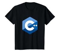 Logo des programmateurs C++ - Code ingénieur Logiciel C Plus Plus T-Shirt, Enfant, Noir, 12 Ans