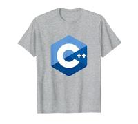 Logo des programmateurs C++ - Code ingénieur Logiciel C Plus Plus T-Shirt, Homme, Gris Chiné, S