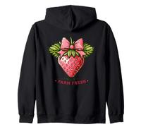 Logo d'illustration Farm Fresh Strawberry Bow Sweat à Capuche