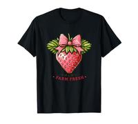 Logo d'illustration Farm Fresh Strawberry Bow T-Shirt