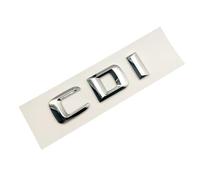 Logo d'insigne d'emblème de Coffre de Lettres de Voiture chromées ABS Compatible avec Mercedes ML 320 280 ABCES GLK 220 350 200 CDI 4matic Accessoires d'autocollants (Color : CDI Chrome)