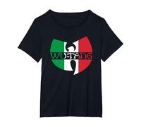 Logo du Clan WU-Tang Italie T-Shirt, Femme Grandes Tailles, Noir, 4X
