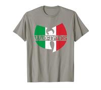 Logo du Clan WU-Tang Italie T-Shirt, Homme, Ardoise, XXL