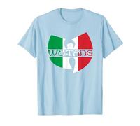 Logo du Clan WU-Tang Italie T-Shirt, Homme, Bleu Céleste, L