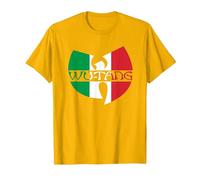 Logo du Clan WU-Tang Italie T-Shirt, Homme, Doré Vif, S