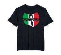 Logo du Clan WU-Tang Italie T-Shirt, Homme Grandes Tailles, Noir, 2X Tall