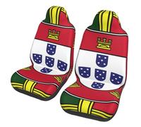 Logo du Drapeau du Portugal Protection Couvre Sieges Universelle Housses De Protection Sièges Respirant Housse De Siege Voiture pour Accessoires Interieur Voitures 2 Pièces