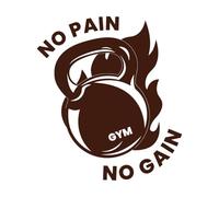 logo du pack de gym fitness Peintures murales et stickers muraux en vinyle 42x47.5cm Installation facile Café
