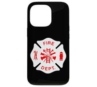 Logo du Service d'incendie - Uniforme - Symbole de Pompier - Équipement de Pompier Coque pour iPhone 13 Pro