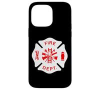 Logo du Service d'incendie - Uniforme - Symbole de Pompier - Équipement de Pompier Coque pour iPhone 14 Pro Max