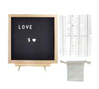 Logo du tableau des messages en bois - Lettre de feutre | Signe de tableau en feutre en bois | Lettre changeante décorative pour le restaurant pour restaurant de restaurant de restauration en c