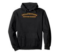 Logo Dutton Ranch de Yellowstone percuté sur la poitrine Sweat à Capuche