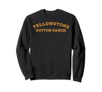 Logo Dutton Ranch de Yellowstone percuté sur la poitrine Sweatshirt