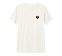 Logo Effrayant Citrouille fantôme avec Cercle de feu T-Shirt Haut de Gamme