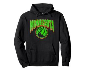 Logo Effrayant d'halloween des Timberwolves de la NBA Minnesota Sweat à Capuche