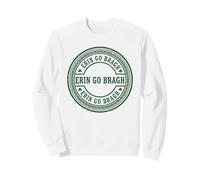 Logo en Forme de trèfle en Forme de Sceau de la fierté Irlandaise rétro d'Erin Go Bragh Sweatshirt