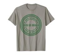 Logo en Forme de trèfle en Forme de Sceau de la fierté Irlandaise rétro d'Erin Go Bragh T-Shirt