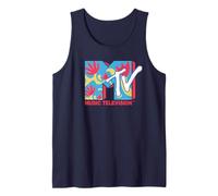 Logo Floral rétro de MTV pour l'été des années 90 Débardeur