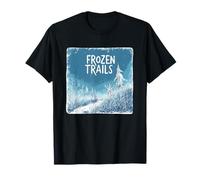 Logo Frozen Trails pour Une Tenue Amusante d'expédition glacée T-Shirt