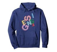 Logo Genesis Sum of The Parts Distressed Sweat à Capuche, Unisexe pour Adultes, Bleu Marine, L