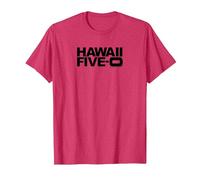 Logo Hawaï Five-0 T-Shirt, Homme, Rouge Chiné, XL