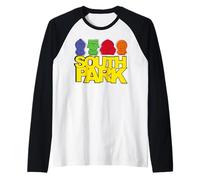 Logo Hip Hop de South Park Kyle Kenny Cartman Stan Pose Classique Manche Raglan