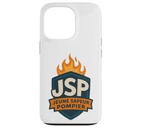 Logo JSP Blason Feu & Engagement Jeune Sapeur-Pompier Coque pour iPhone 13 Pro