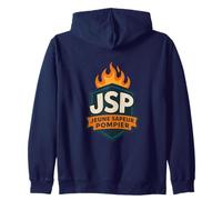 Logo JSP Blason Feu & Engagement Jeune Sapeur-Pompier Sweat à Capuche