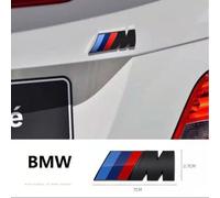 Logo ///M Bmw Sport Performance Emblème Badge Chromé Autocollant Noir 70mm X 27 Mm