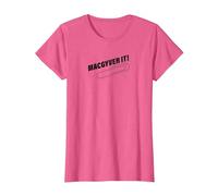 Logo MacGyver It T-Shirt, Femme, Rose Chiné, S