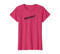 Logo MacGyver It T-Shirt, Femme, Rouge Chiné, XS