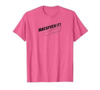 Logo MacGyver It T-Shirt, Homme, Rose Chiné, L
