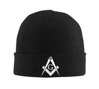 Logo Maçonnique Femme Homme Skull Cap Élastique Watch Cap Souple Bonnets Hiver pour Course À Pied Toutes Les Saisons Sport