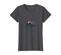 Logo Mountain Escape Adventure Voyage en Plein air T-Shirt, Femme, Chiné Foncé, XL