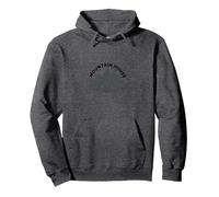 Logo Mountain House - Rustic Alpine Retreat Sweat à Capuche, Unisexe pour Adultes, Chiné Foncé, M