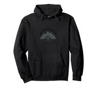 Logo Mountain House - Rustic Alpine Retreat Sweat à Capuche, Unisexe pour Adultes, Noir, M