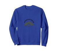 Logo Mountain House - Rustic Alpine Retreat Sweatshirt, Unisexe pour Adultes, Bleu Royal, M