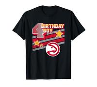 Logo NBA Birthday Boy Atlanta Hawks 4ème Anniversaire T-Shirt