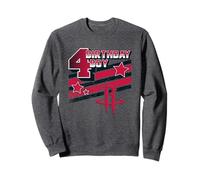 Logo NBA Birthday Boy Houston Rockets 4ème Anniversaire Sweatshirt